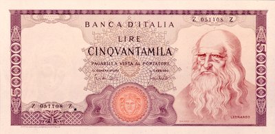 Cinquantamila Lire (foto a p/b) de Unbekannt