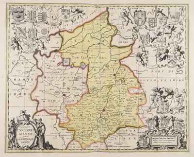 Comitatis Cantabrigiensis vernacule Cambridge Shire de Unbekannter Künstler