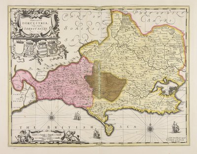 Comitatus Dorcestria vulgo anglice Dorset Shire de Unbekannter Künstler