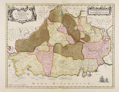 Comitatus Lageniae  O condado de Leinster de Unbekannter Künstler