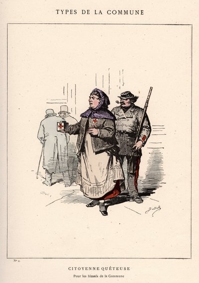 Paris Commune: Fato CITIENNNE QUETEUSE em "Les Communeux de Unbekannt