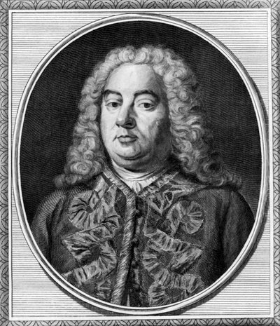 Compositor George Handel, Londres, c.1750 (foto a p/b) de Unbekannt