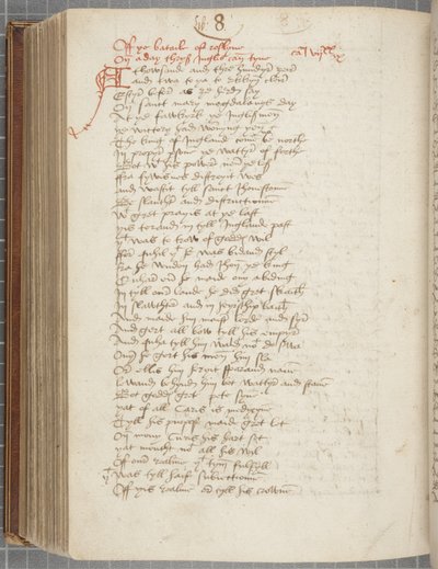 Cópia da Crónica Andrew de Wyntoun, Fol 325 verso, c.1550 (tinta sobre papel) de Unbekannt