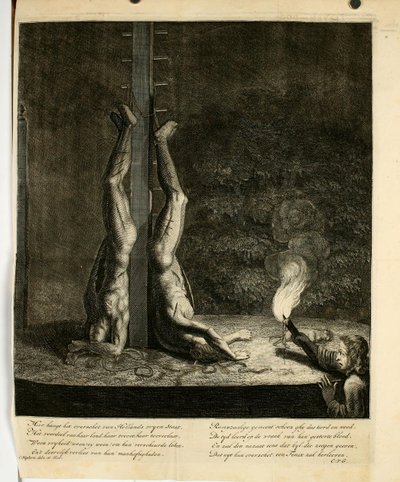 Cornelis Huyberts - Irmãos De Witt no Groene Zoodje em Haia (noite) endoodderdoorlugtig00hoev 0752 de Unbekannter Künstler