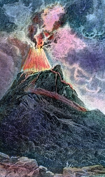 Vulcão Cotopaxi no Equador de Unbekannter Künstler