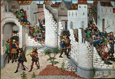 Cruzada: a captura de Jerusalém. Detalhe. (miniatura) de Unbekannter Künstler