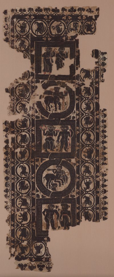 Painel de cortina com cenas de Merrymaking, 500s de Unbekannt