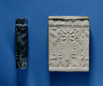 Vedação do cilindro e impressão (gesso) de Unbekannt