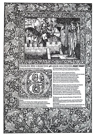 Poema decorativo de Geoffrey Chaucer de Unbekannt