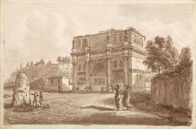 O Arco de Constantino em Roma de Unbekannter Künstler