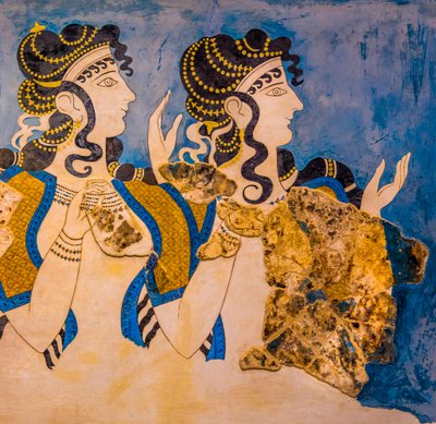 Detalhe, fresco dos três (foto) de Unbekannter Künstler
