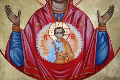 Detalhe de um ícone na igreja búlgara de Santo Estêvão Istambul Turquie de Unbekannt