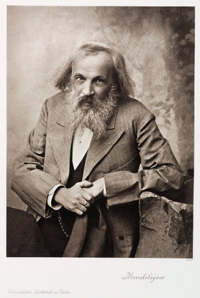 Dmitry Ivanovich Mendeleyev, químico russo, c 1905 de Unbekannt