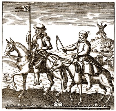 Dom Quixote e Sancho Pança de Unbekannter Künstler