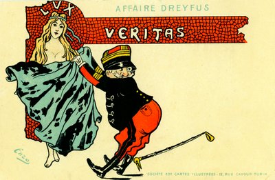 Caso Dreyfus - banda desenhada de Unbekannter Künstler