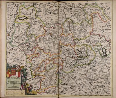 Ducatus Brunsuicensis episcopatus Hildesiensis principatus Halberstadiensis tabula de Unbekannter Künstler