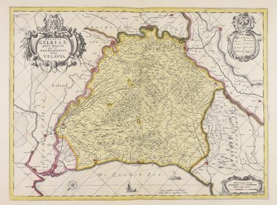 Ducatus Gelriae pars quarta quae est Arnhemiensis siue Velavia de Unbekannter Künstler