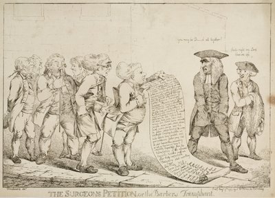 Petição dos Cirurgiões ou do Triunfante dos Barbeiros, 7 de Agosto de 1797 de Unbekannt