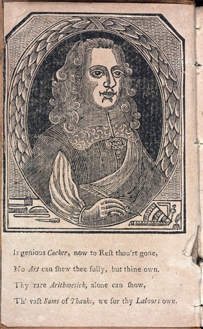 Edward Cocker, matemático e gravador inglês de Unbekannt