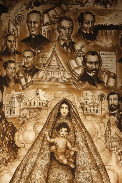 El mural de la Ermita, fresco na igreja Ermita de la Caridad, Miami, Etats-Unis de Unbekannt