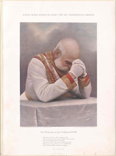 Imperador da Áustria Franz Joseph I de Unbekannter Künstler