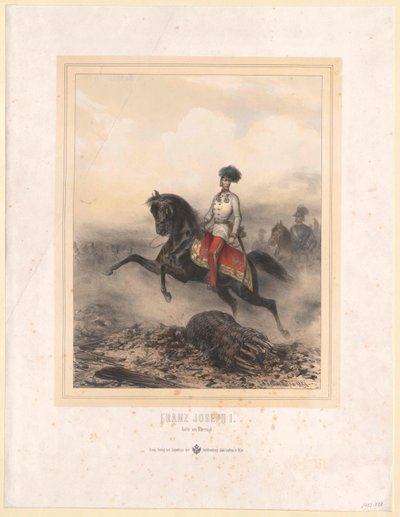 Imperador da Áustria Franz Joseph I de Unbekannter Künstler