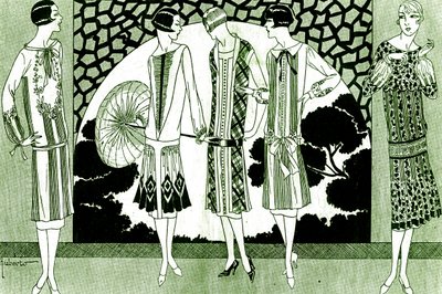 Moda: vestidos em maio de 1925 de Unbekannter Künstler