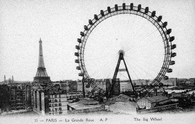 Roda gigante, Paris - Exposição Universal de 1900 de Unbekannter Künstler