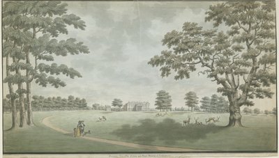 Fisherwick Hall: pintura em aquarela, nd [1786] de Unbekannt