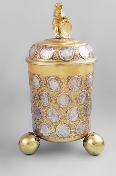 Flagon, Augsburg, decorado com moedas de Unbekannt