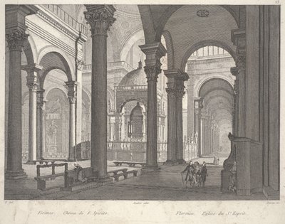 Florença: Igreja do Espírito Santo (Firenze. Chiesa di S. Spirito) de Unbekannter Künstler