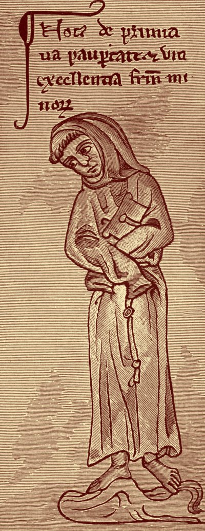 Franciscano - a partir de desenho de Matthew Paris de Unbekannter Künstler