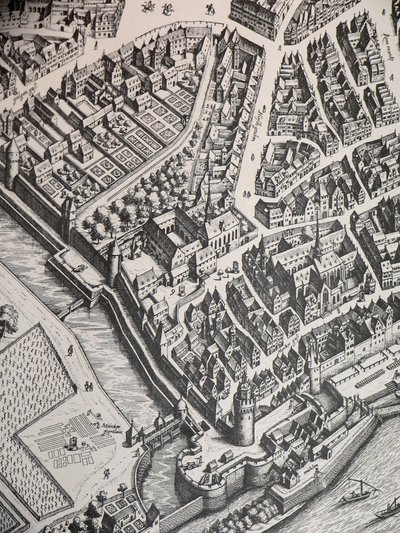 Mosteiro carmelita de Frankfurt 1628 de Unbekannter Künstler