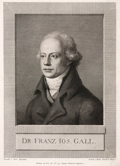 Franz Joseph Gall, anatomista e frenologista alemão, c 1800 de Unbekannt