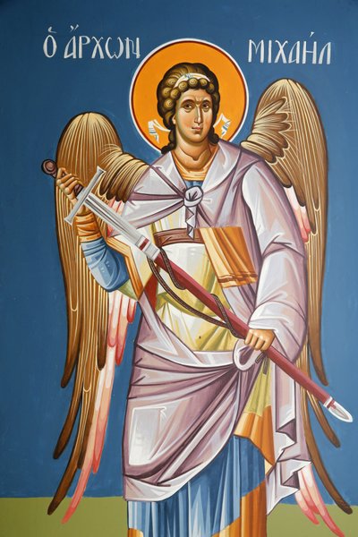 Fresco representando o arcanjo São Miguel, 20150511, Chipre de Unbekannt