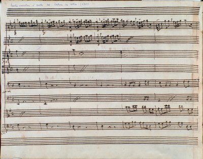 Frontispício da partitura da ópera Alessandro Nell