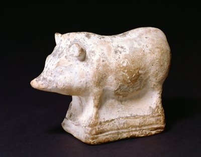 GR.4-1981 Chocalho suíno de Eleusis, Grécia, 410-380 AC (terracota) de Unbekannt