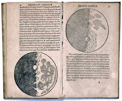 As observações de Galileu sobre a Lua de Unbekannt