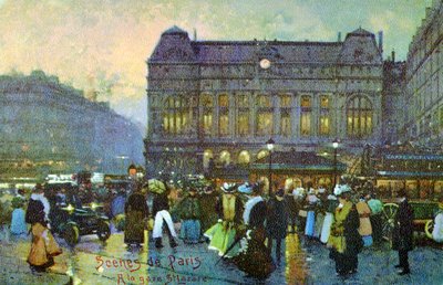 Gare St Lazare, Paris, c. 1900. de Unbekannter Künstler