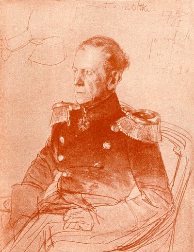 Chefe do Estado-Maior General Conde Helmut von Moltke de Unbekannter Künstler