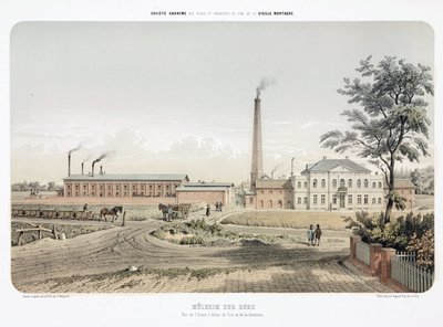 General Industrial Scenes Zinc trabalha em Mulheim an der Ruhr, Alemanha de Unbekannt