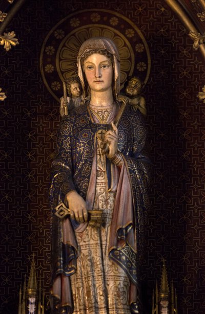 Genevieve, a padroeira de Paris. Igreja Saint Etienne du Mont, Paris 2020 de Unbekannter Künstler