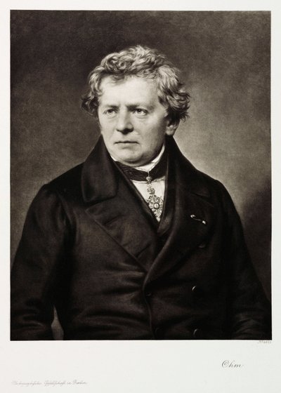 Georg Simon Ohm, físico alemão, c 1840 de Unbekannt