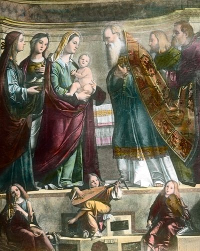 Goethe viaja para Veneza, onde se encontra a pintura de Santa Maria mostrando Jesus no templo, da autoria de Carpaccio de Unbekannter Künstler