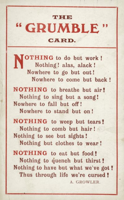 Grumbling (litho) de Unbekannt
