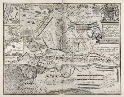 Esboço da gloriosa ação que teve lugar na região de Pultava, na Ucrânia, entre o exército do czarista Ma¨yl. Pedro I Ke¨yser da Grande Rússia e sua Majestade Real na Suécia Caroli XII em 27 de junho-8 de julho de 1709 de Unbekannter Künstler
