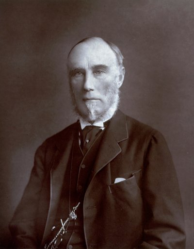 Retrato a meio corpo do Vice-Rei das Índias Thomas Baring Conde de Northbrook de Unbekannter Künstler