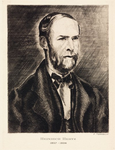 Heinrich Hertz, físico alemão, final do século XIX de Unbekannt