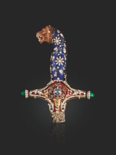 Punho da espada estatal de Maharaja Jagatjit Singh de Kapurthala, c.1900 de Unbekannt