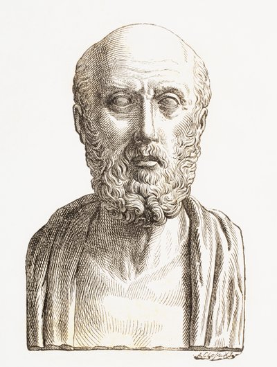 Hipócrates de Cos ou Hipócrates de Kos (c. 460 a.C. a c. 370 a.C.), Antigo médico grego da Era de Péricles, de 